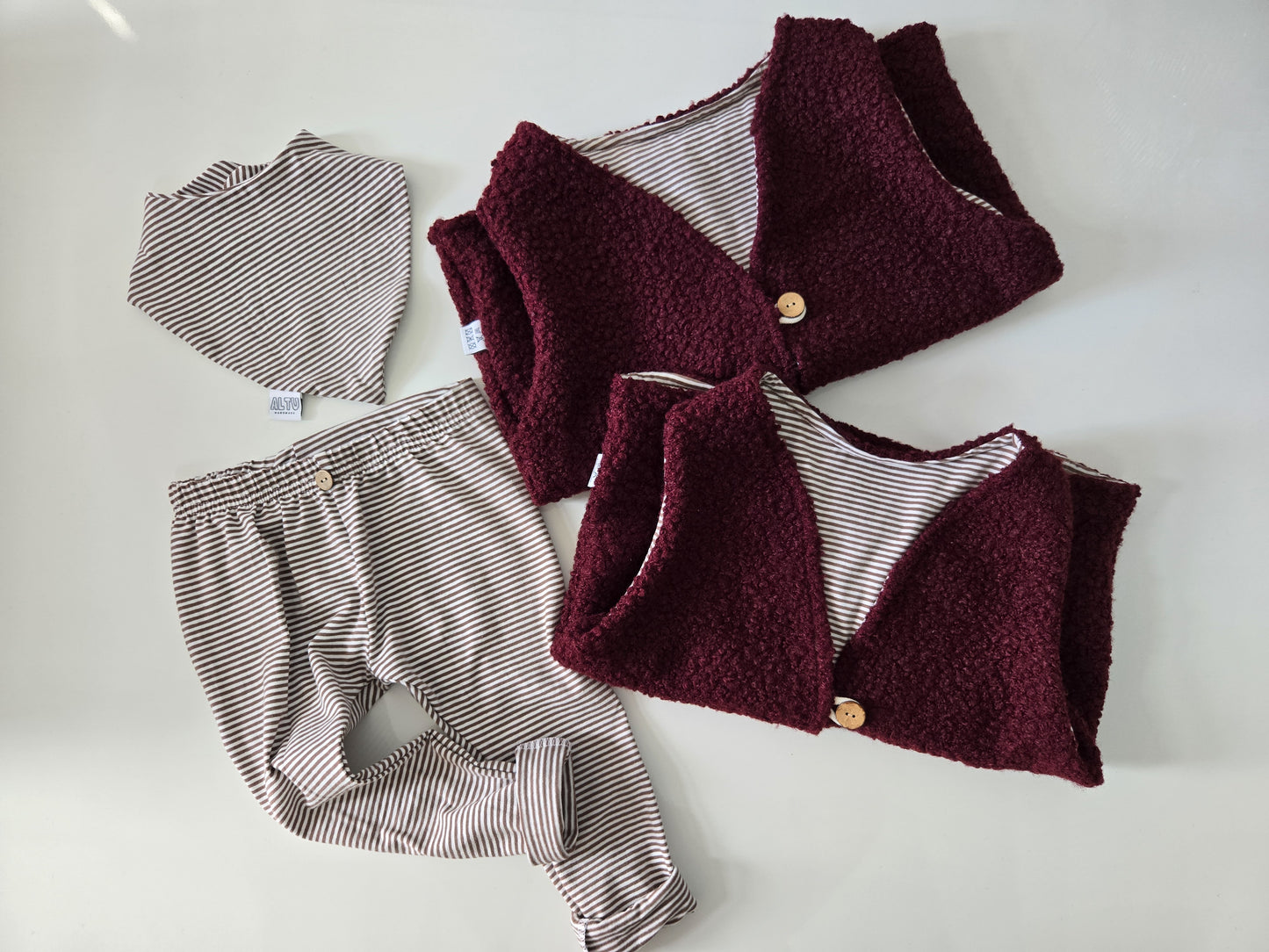 Bandana/Halstuch Braun Streifen