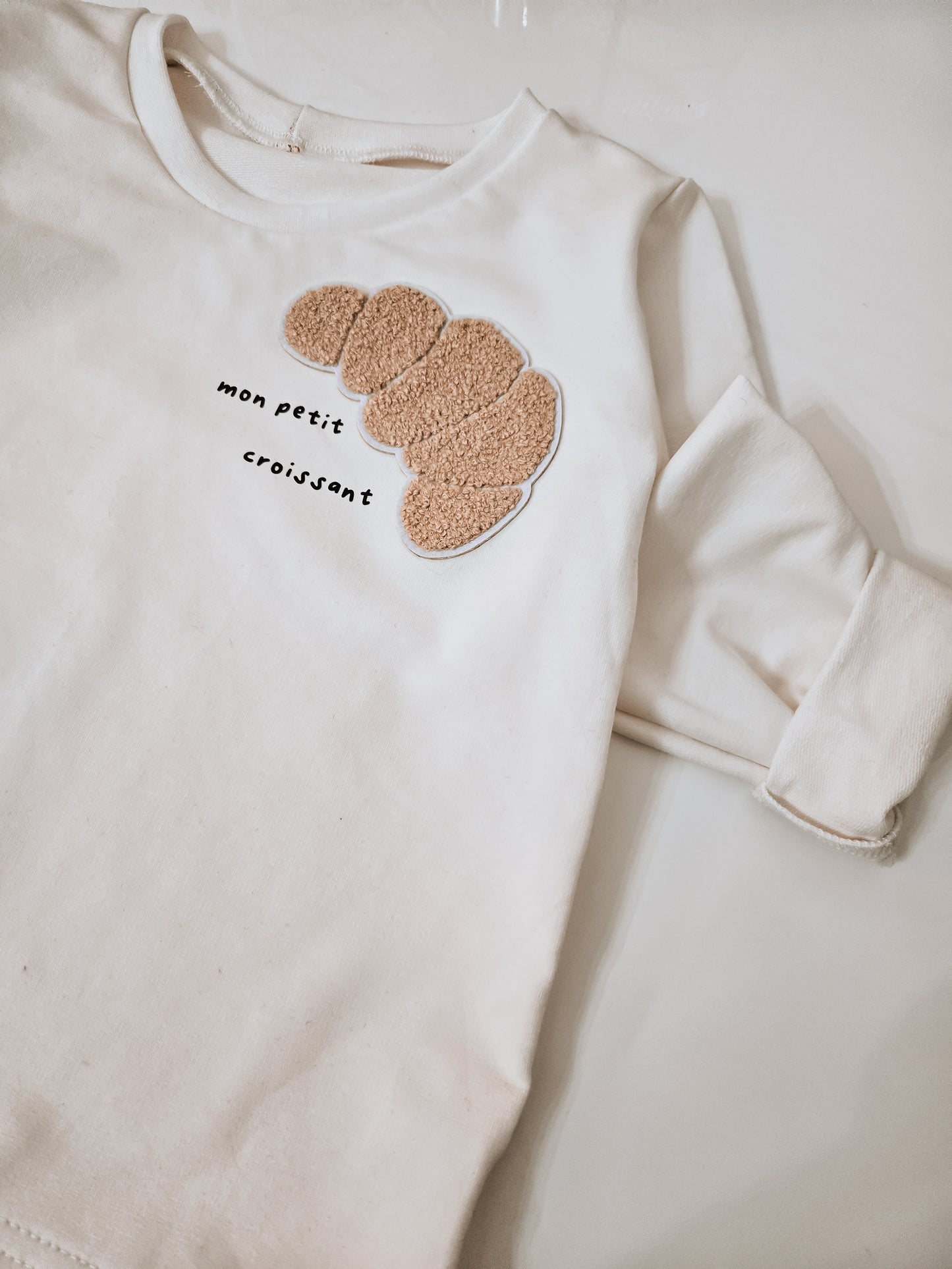 Baby Kleinkind Oversize Pullover Croissant