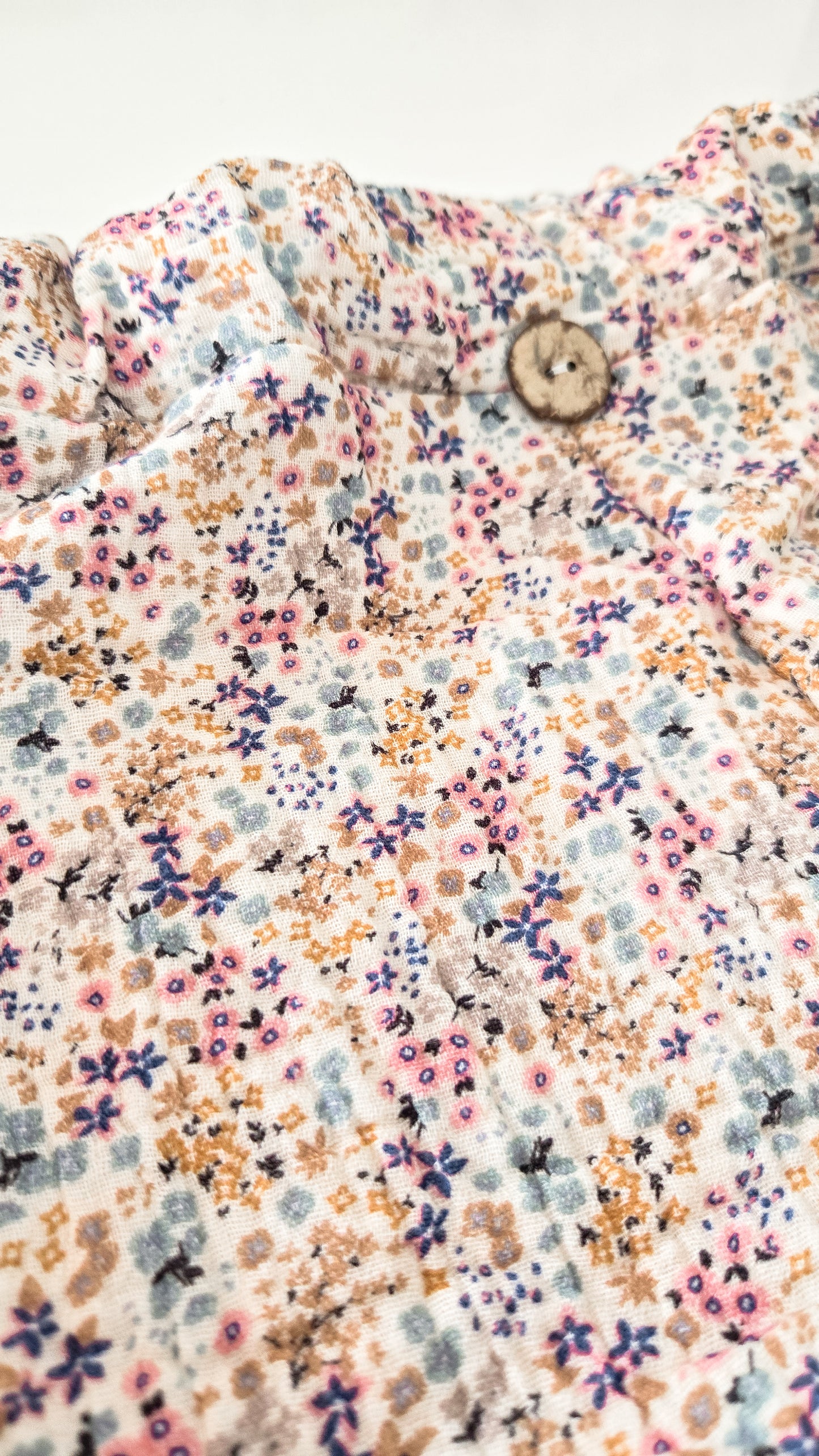 Handgemachte Floral Musselin-Hose aus 100 % Baumwolle für Mädchen