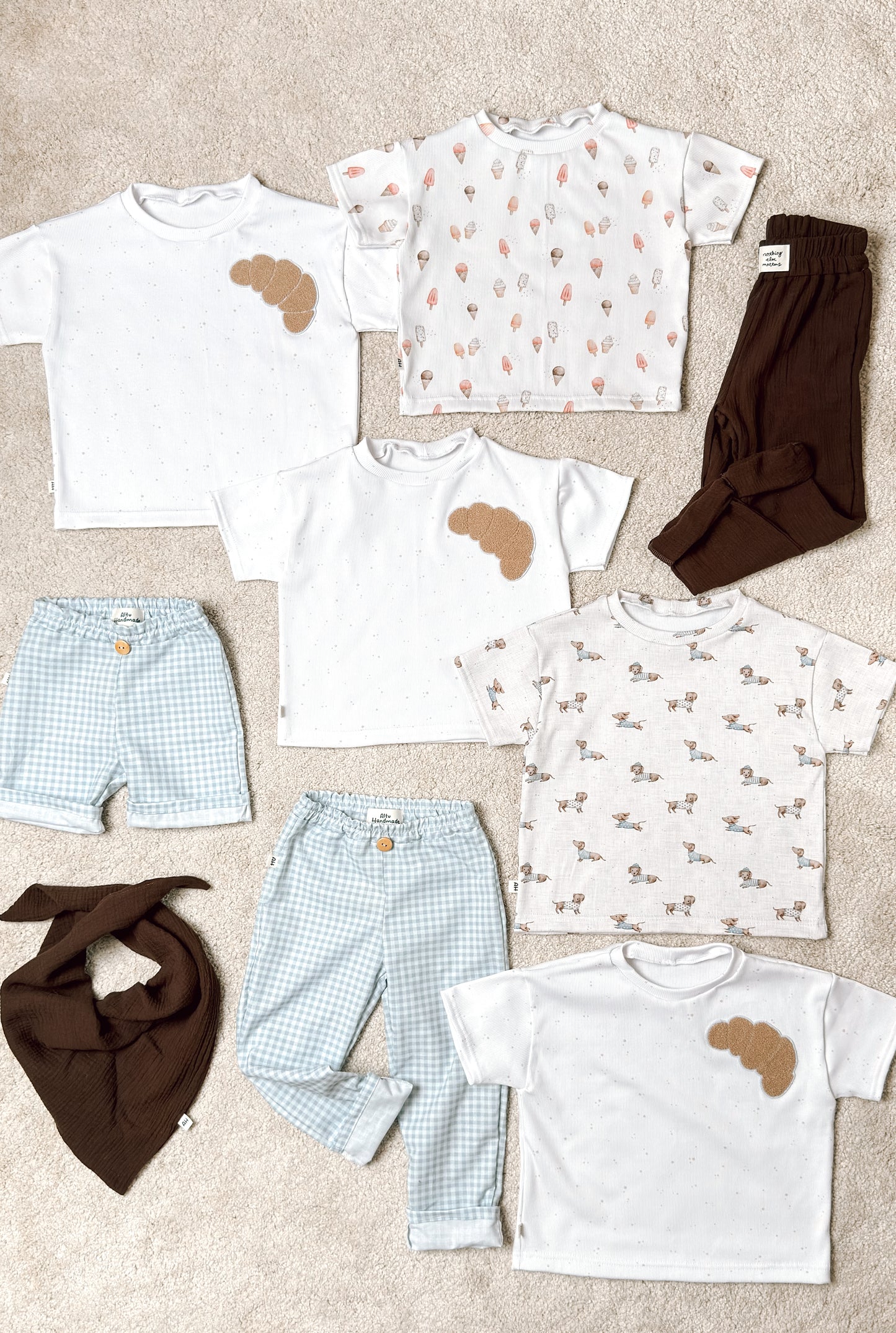 Handmade Oversize T Shirt Gelato aus Baumwolle - Handmade