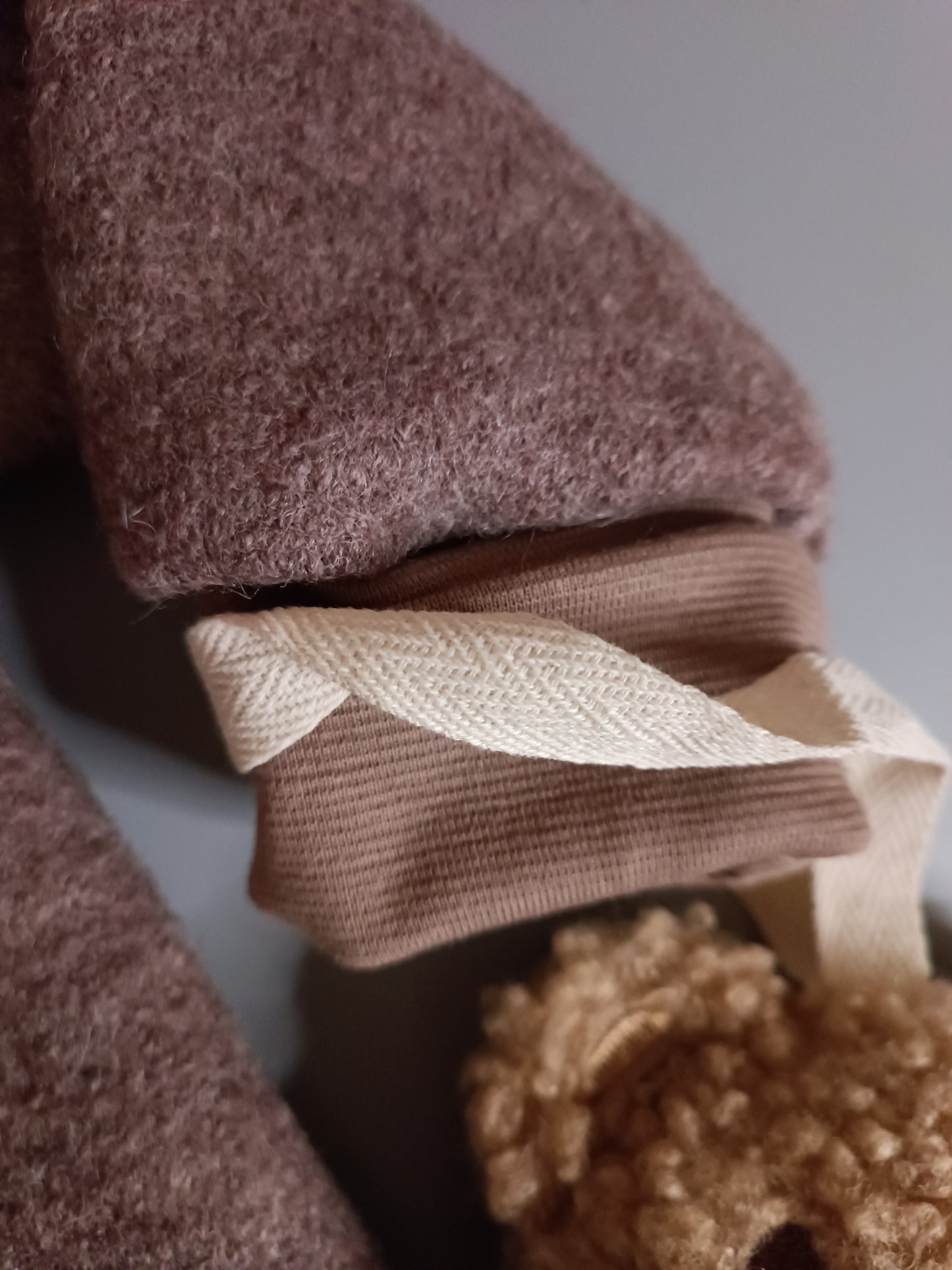 Sofortkauf Wollwalkjacke Rehbraun Nordic Tiere 98/104 AltuHandmade