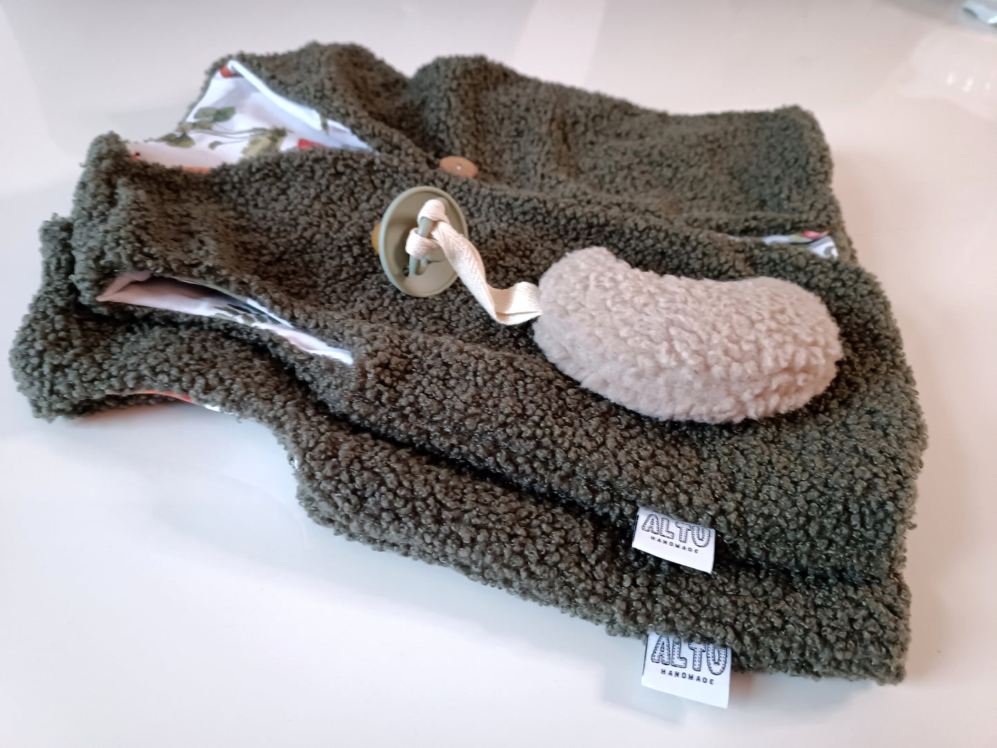 Teddyweste Waldfüchse Handmade AltuHandmade