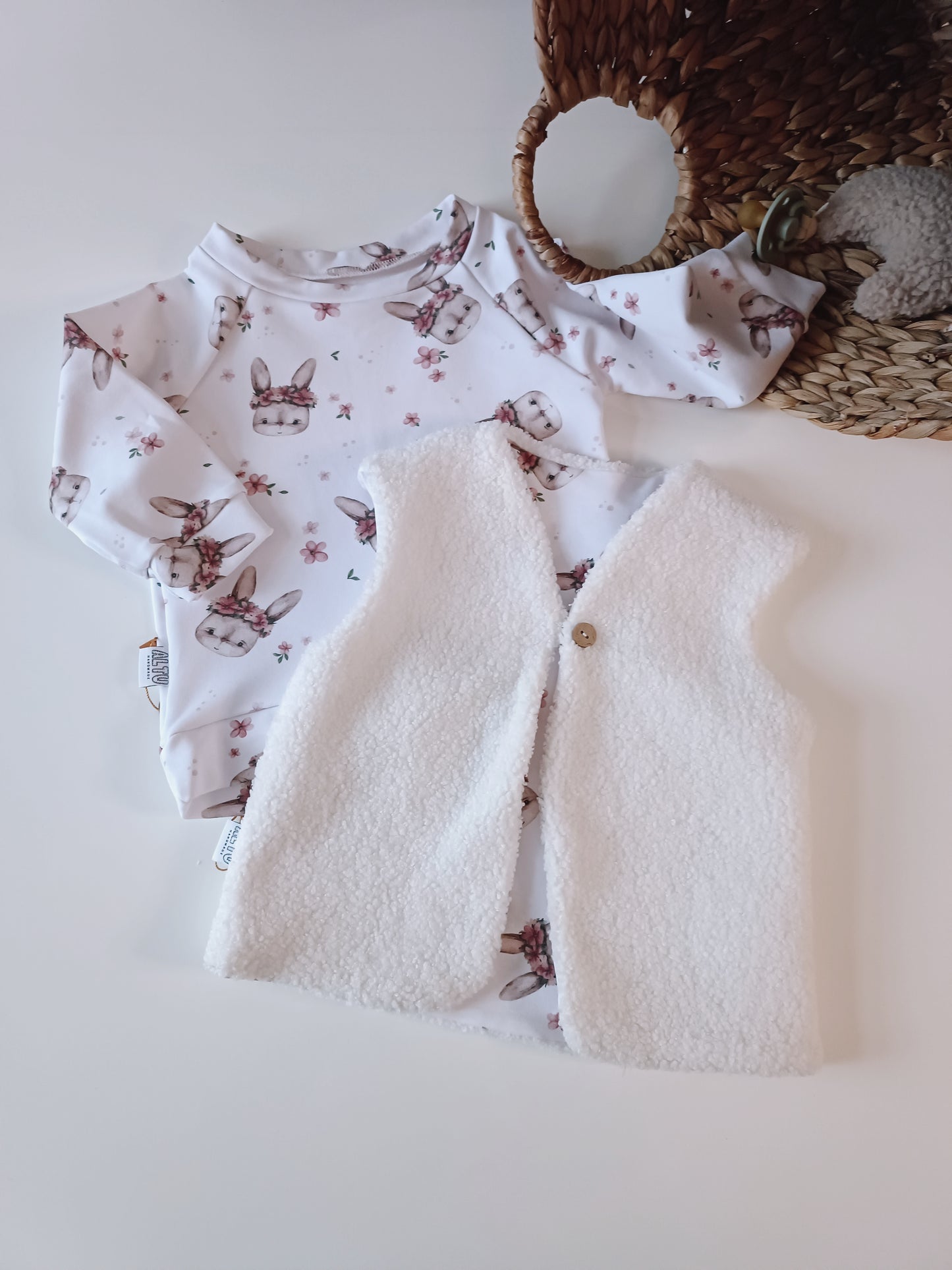 Sofortkauf Häschen Pullover 80 AltuHandmade