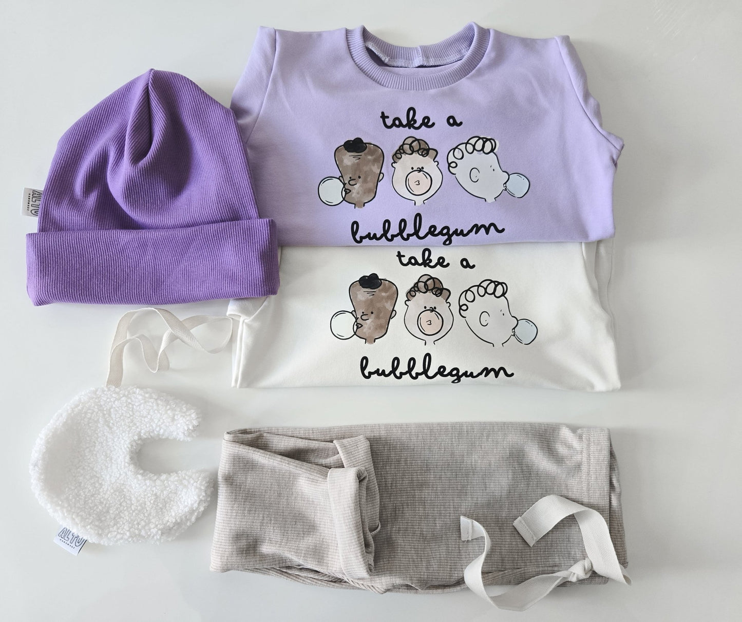 Purple Rippenjersey Beanie - AltuHandmadeAltuHandmadePurple Rippenjersey Beanie