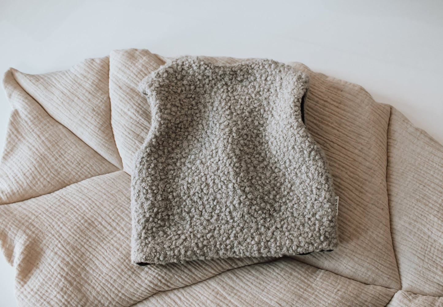 Teddy Bouclè Weste mit Taschen - AltuHandmadeAltuHandmadeTeddy Bouclè Weste mit Taschen