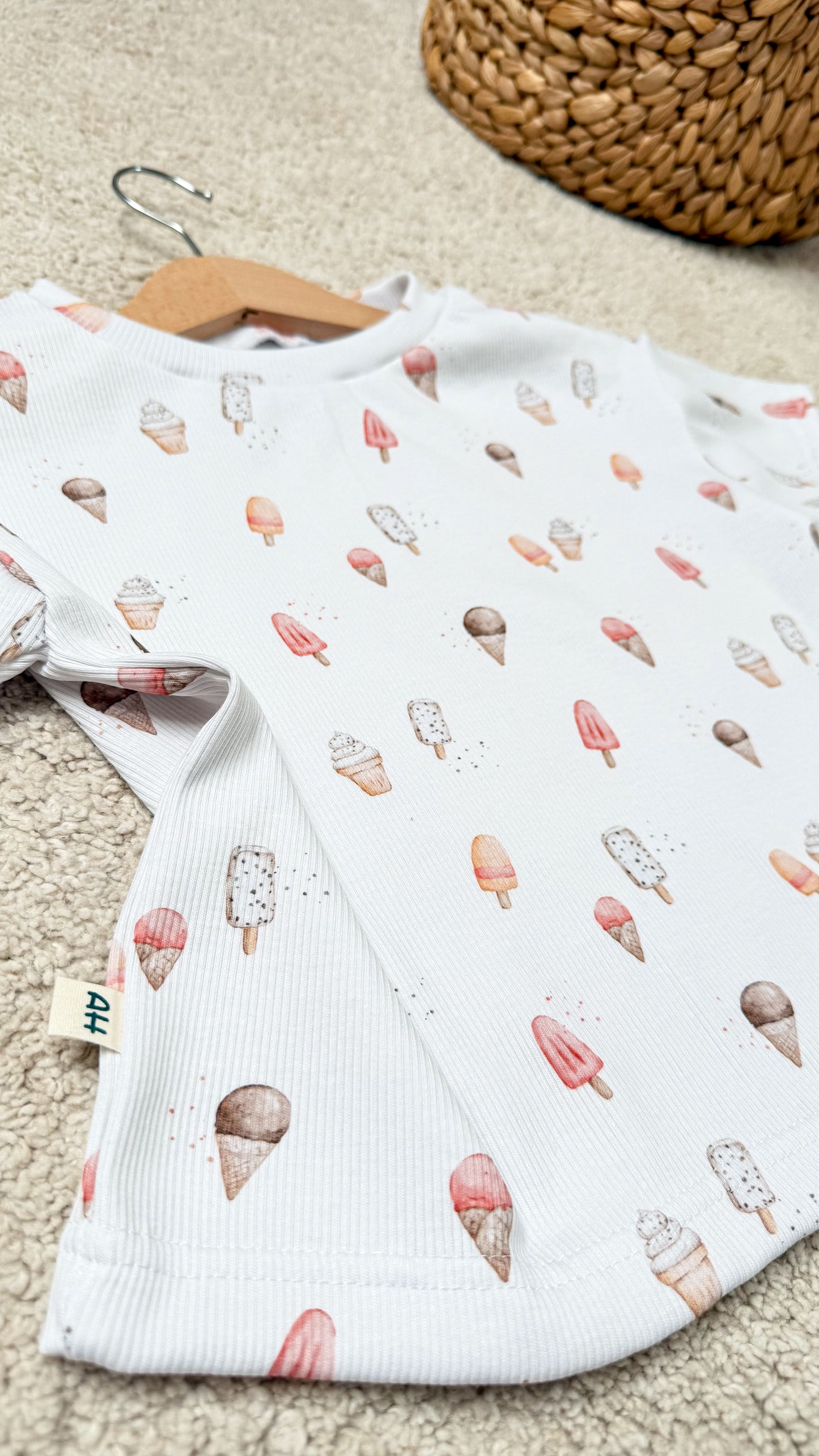 Handmade Oversize T Shirt Gelato aus Baumwolle - Handmade