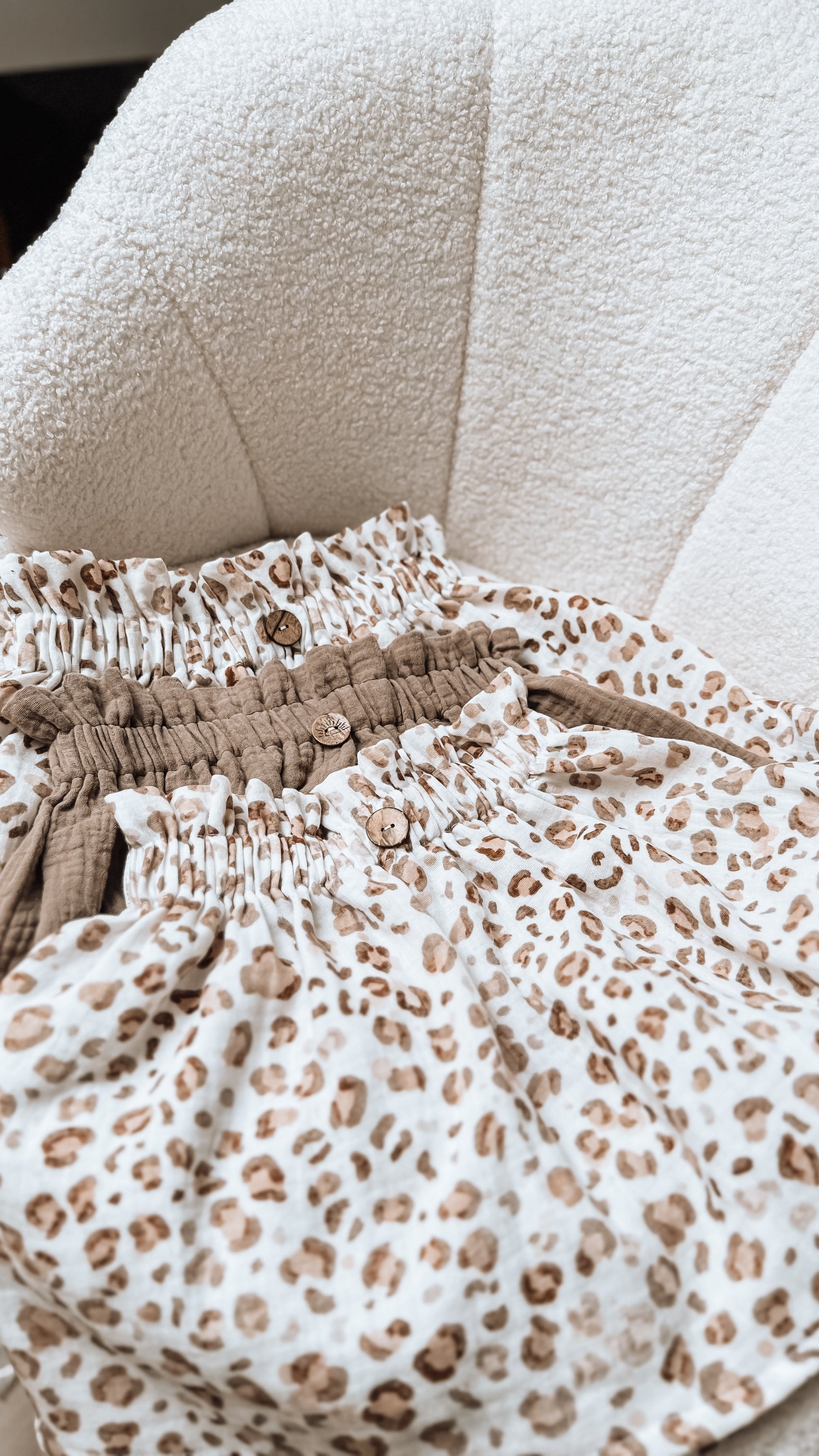 Musselin Leopard Paperpack Röck