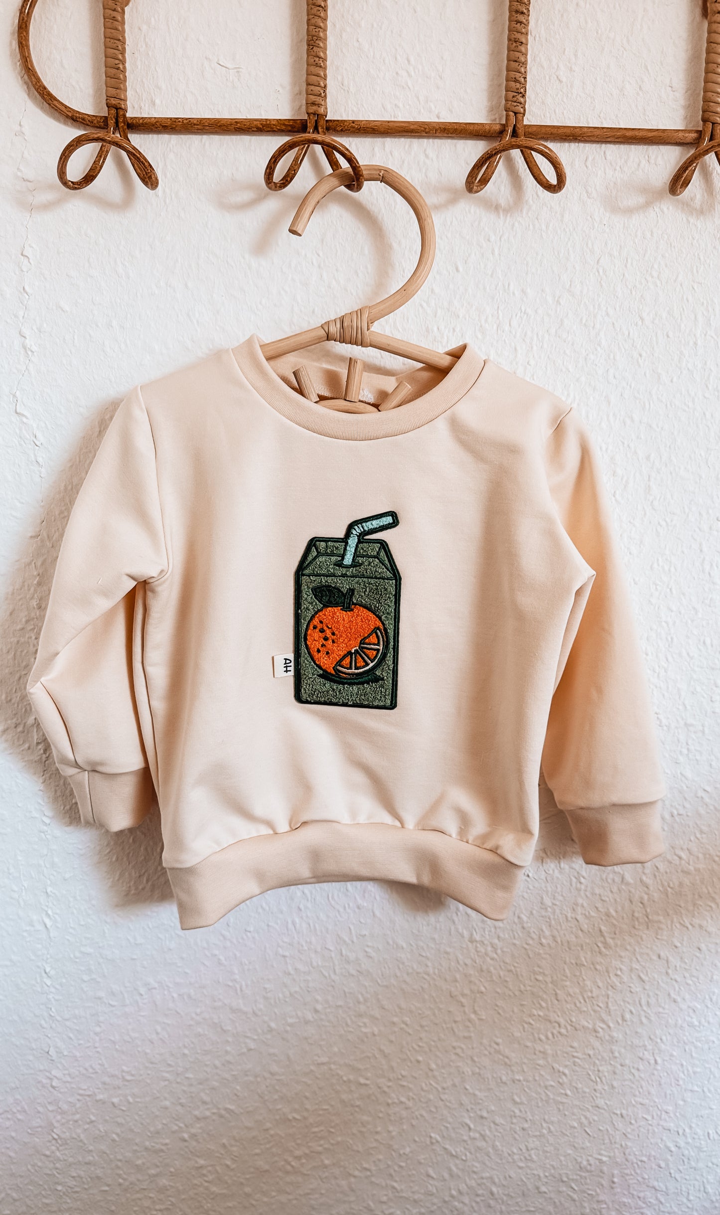Bio-Sweater Orange Juice / Handgefertigt & Kuschelweich