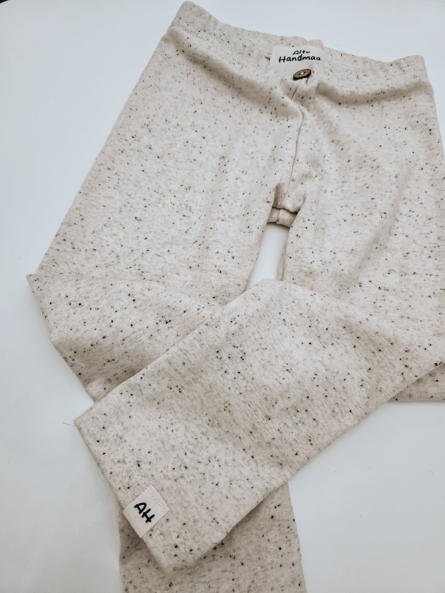 Baby - Kinder  Baumwolljersey Leggings Konfetti (Cream)