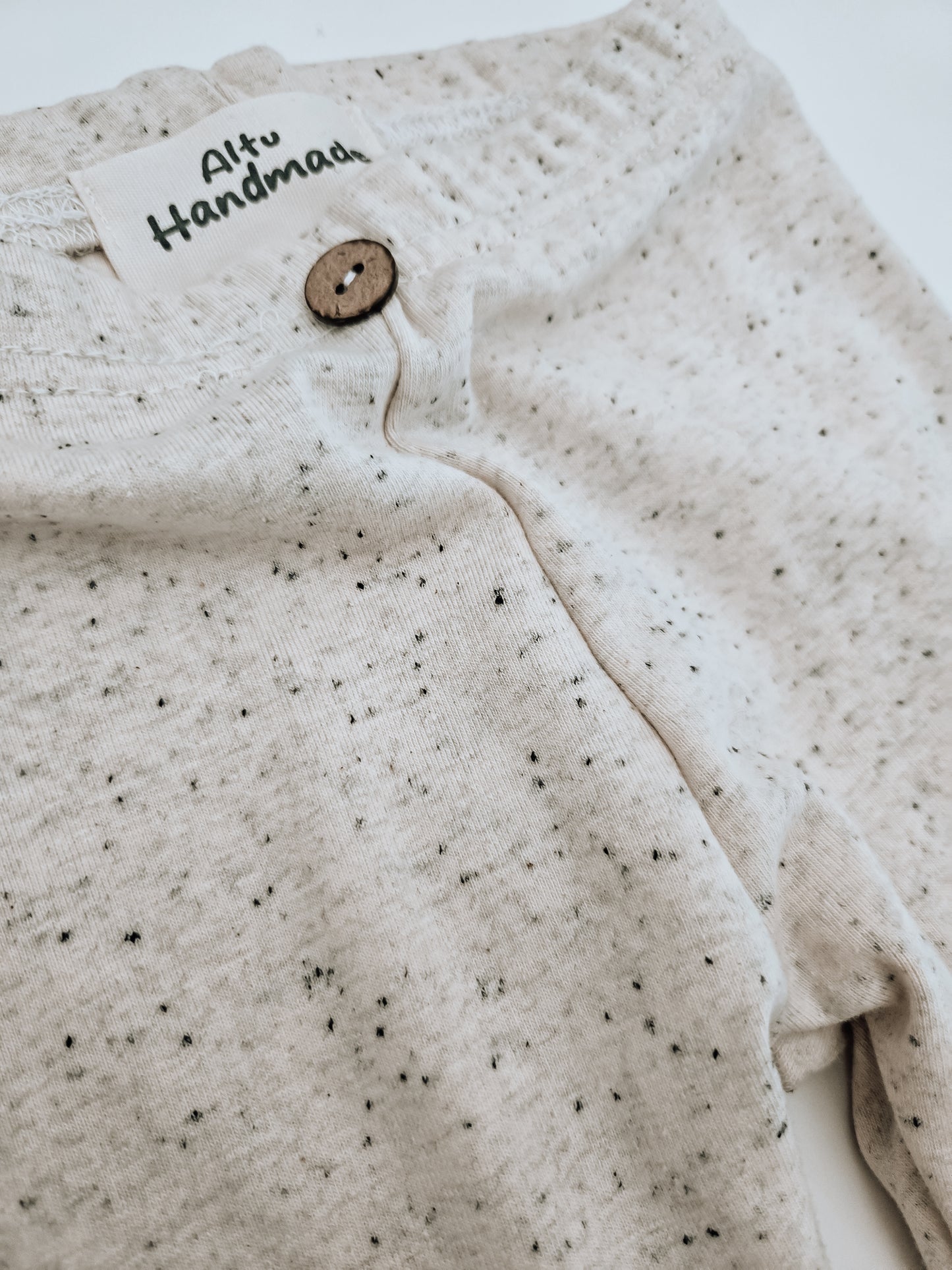 Baby - Kinder  Baumwolljersey Leggings Konfetti (Cream)