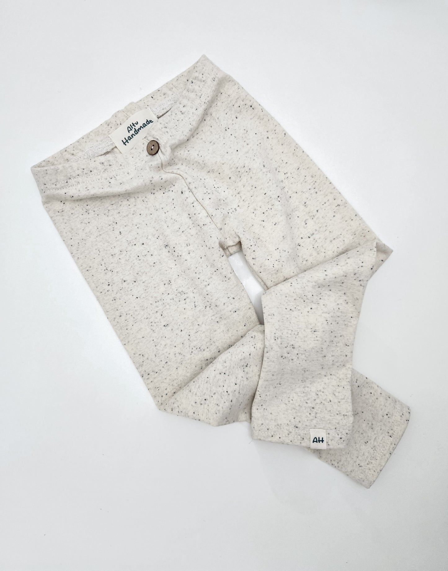 Handmade Leggings cream confetti