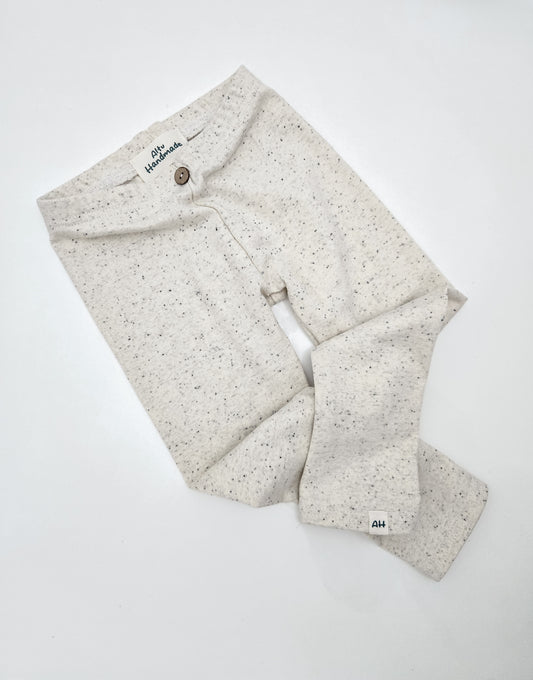 Handmade Leggings cream confetti