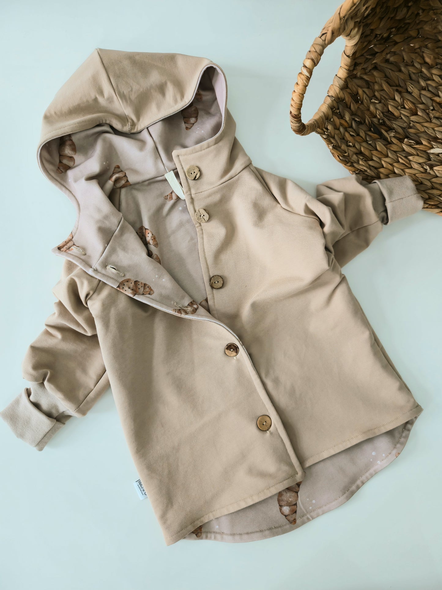 Handmade Übergangsjacke - Sommerjacke - Mon Petit Croissant- Beige