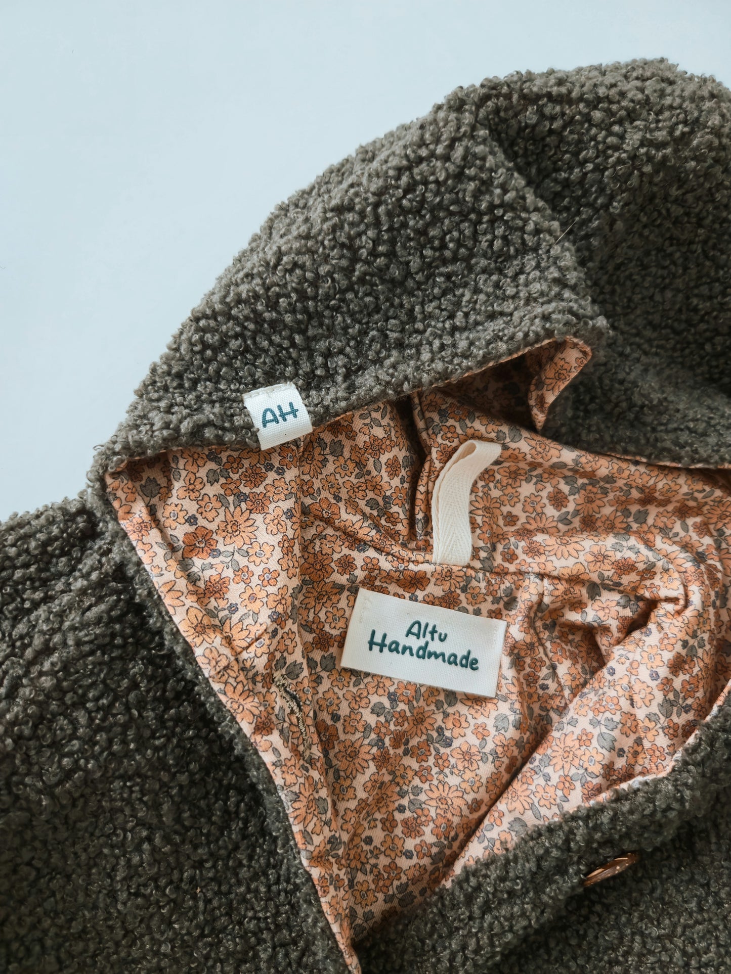 Waldgrün Teddyjacke mit Taschen für Mädchen
