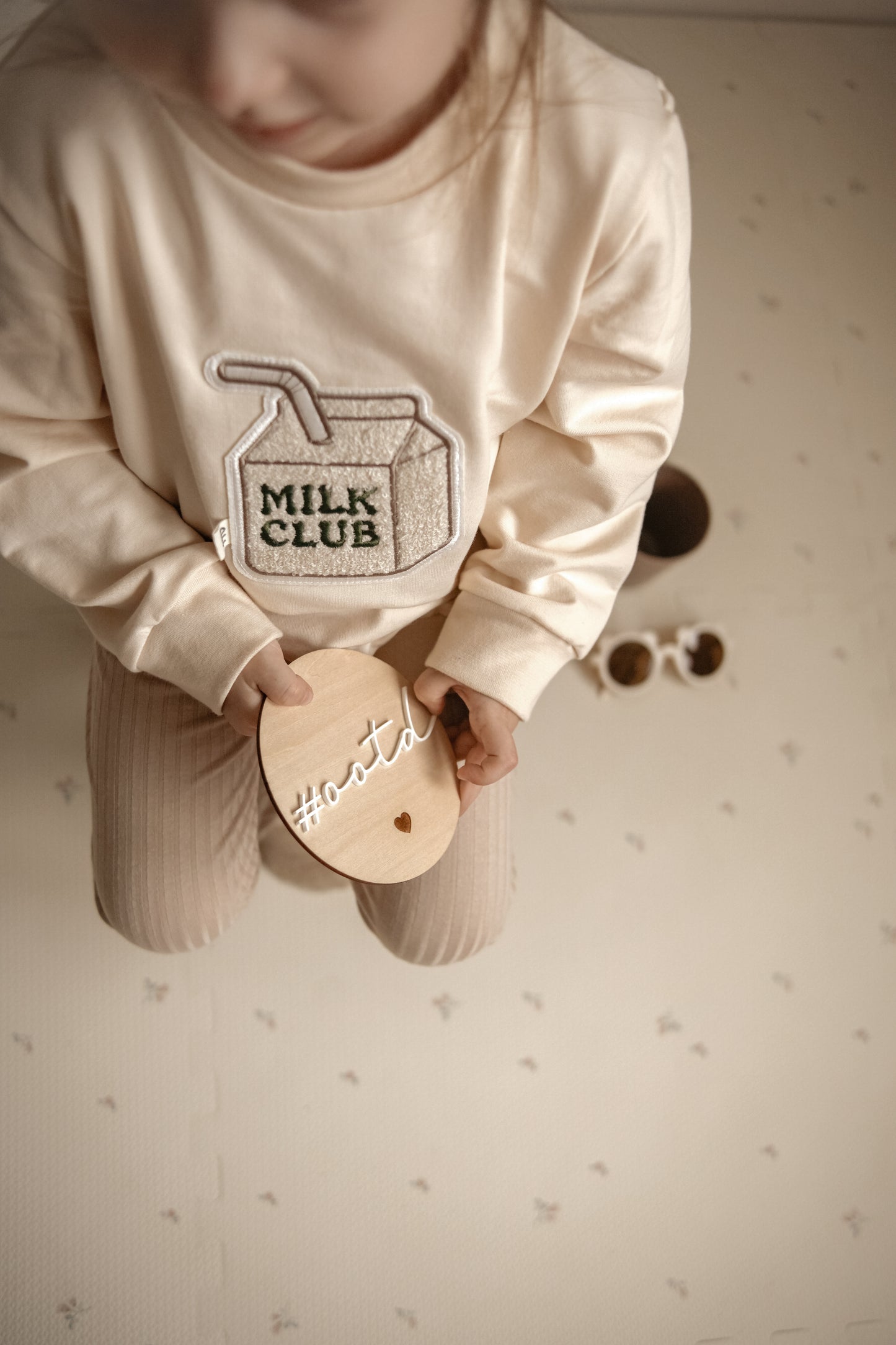 Baumwolle Kinder Pullover Milk Club / Handmade