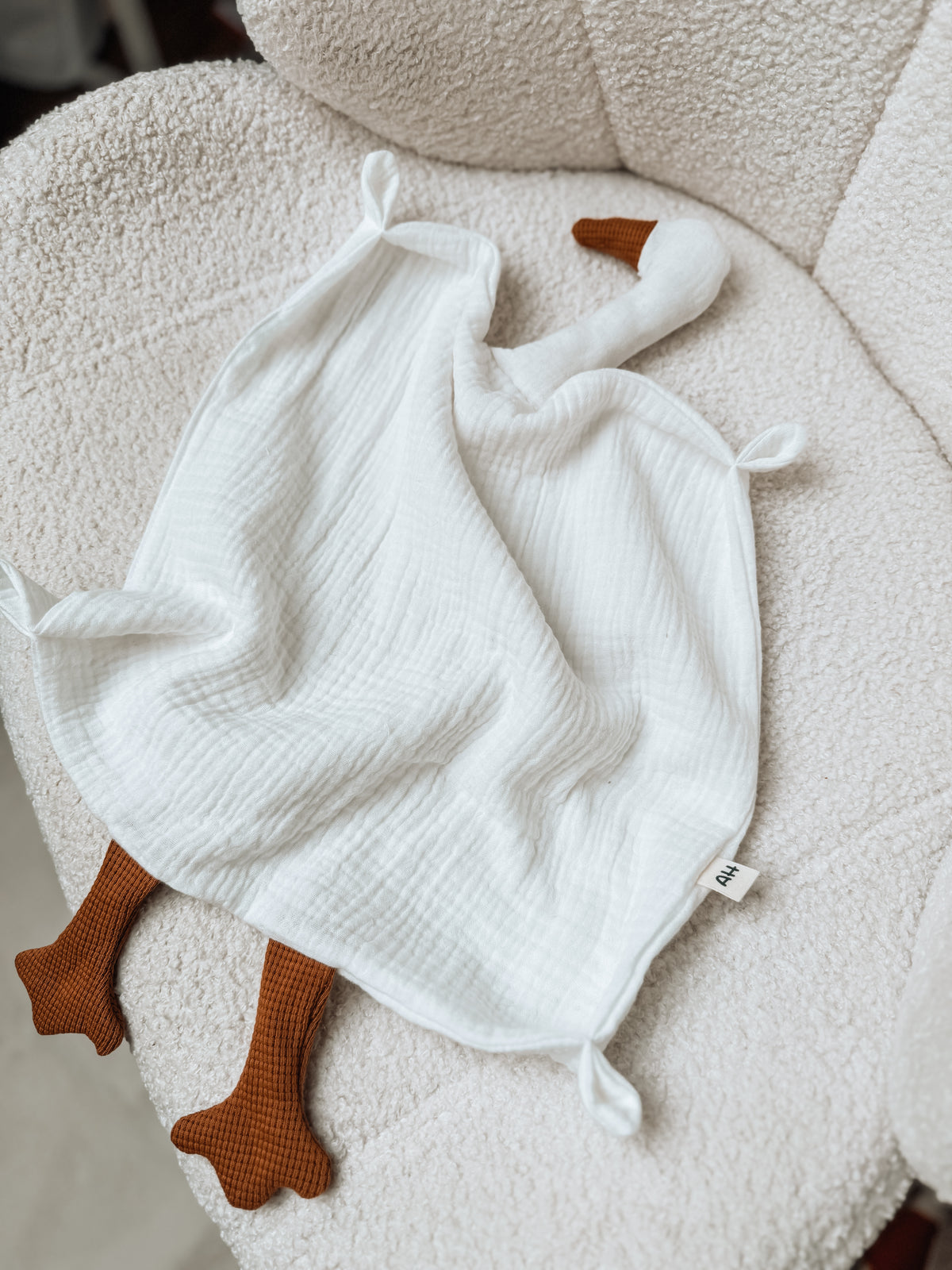 Musselin Baby Schlafspielzeug “ Gans”