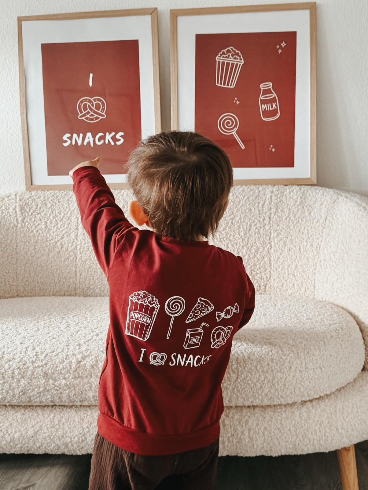 Handgemachtes Kinderkleidung/ SNACKS Pretzel Pullover