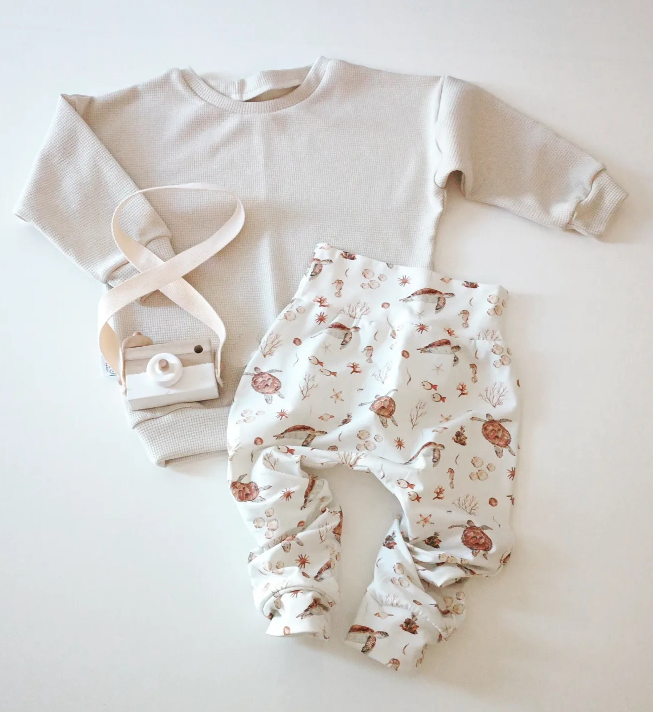 Schildkröten Baby Kinder Oversize Set Handmade Organic Neutral