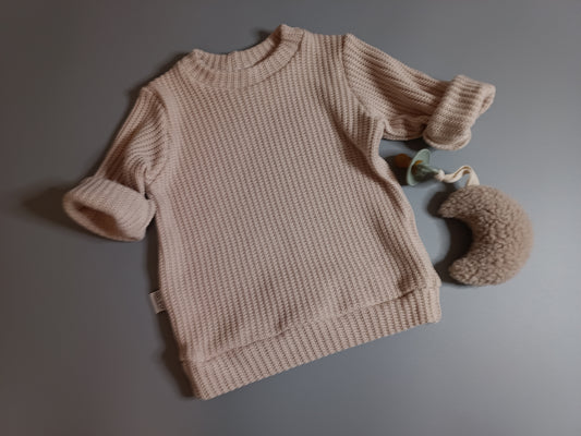 Strickpullover Beige Handmade