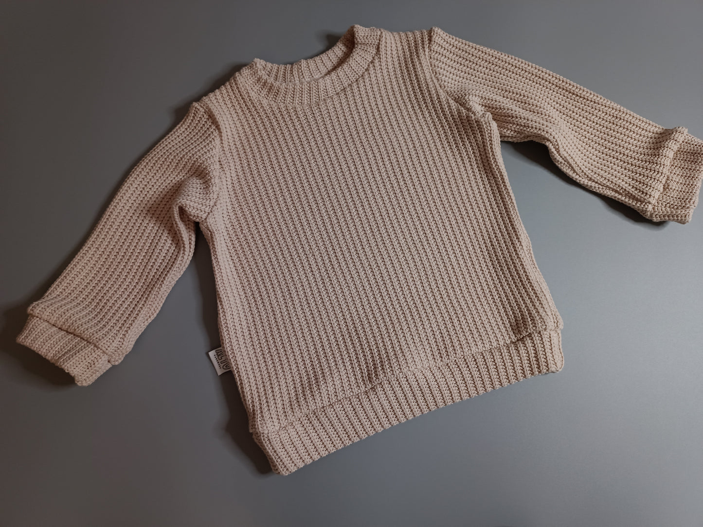 Strickpullover Beige Handmade