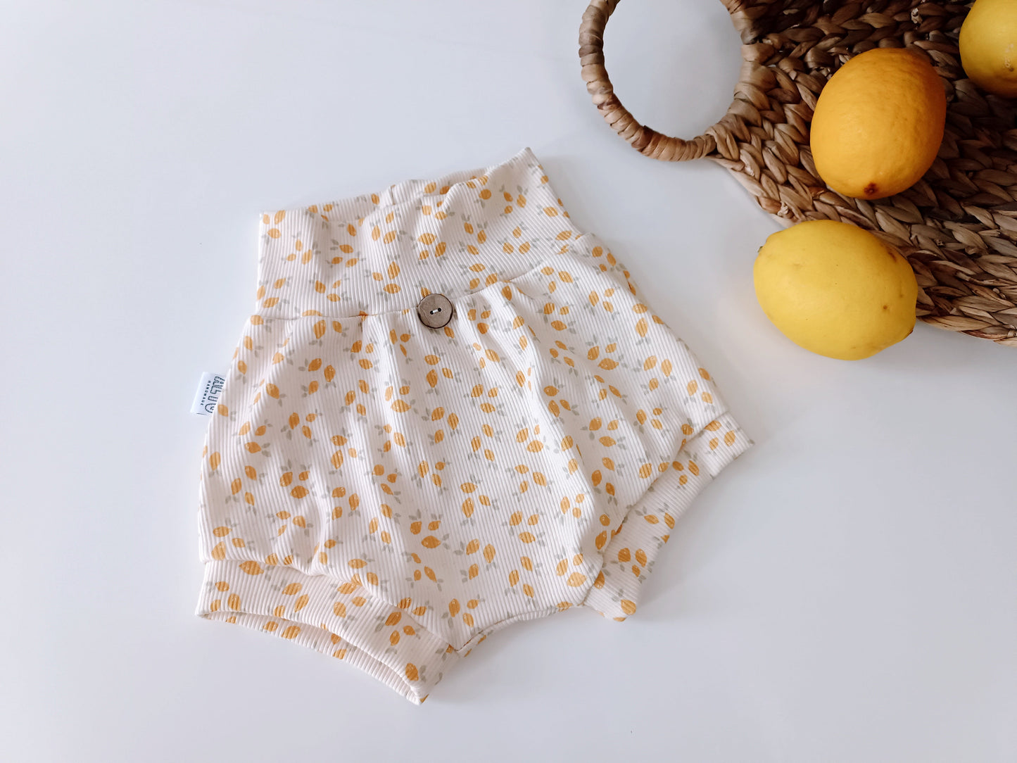 Sofortkauf 98-104 Bloomers - Shorts Zitrone Ripjersey